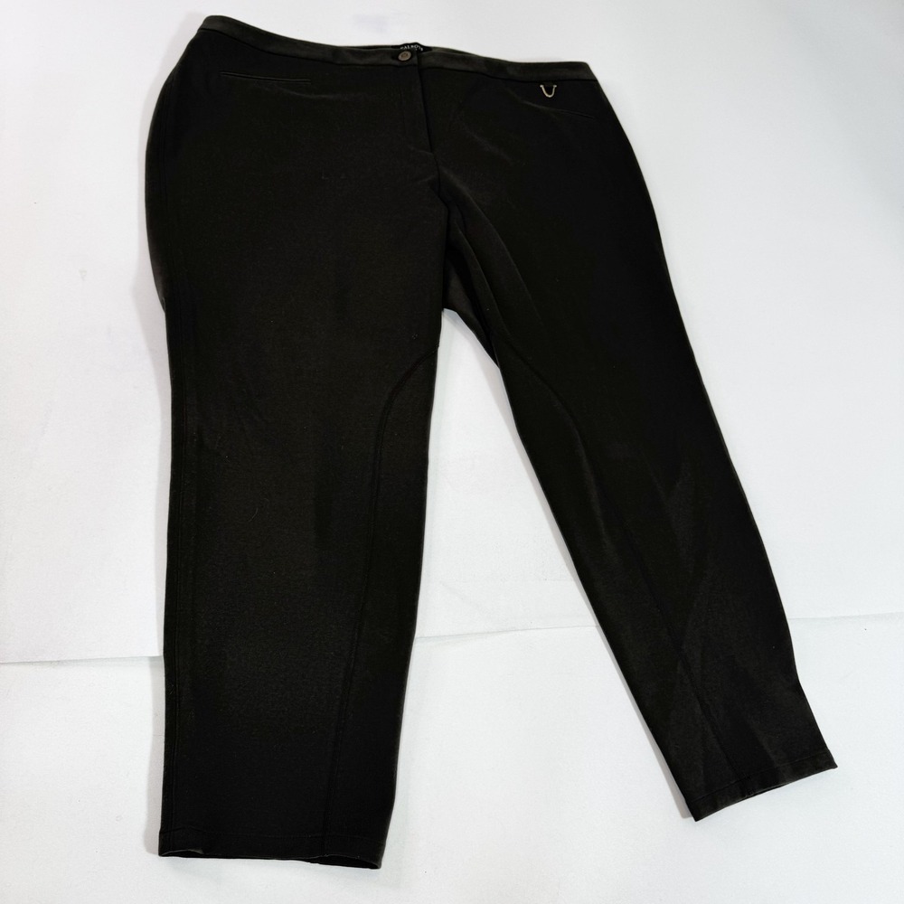 Talbots Pants Womens 24W Black‎ Dalton Ankle Stretch Elastic Waist Slim Tapered